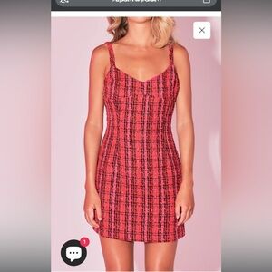 Endless Rose Red Plaid Mini Dress